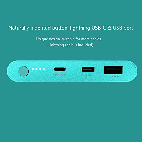 BONAI 12000mAh Portable Charger with USB C High-Speed Charging for iPhone and Samsung