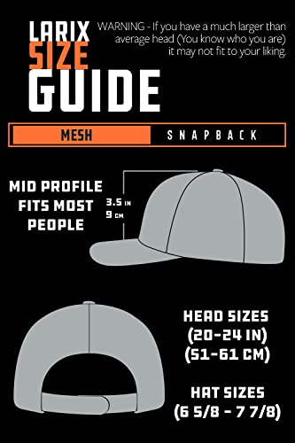 LARIX GEAR Trucker Hat Mountain Tree Heather Gray Black