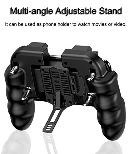 4 Trigger Mobile Game Controller with Cooling Fan 4.7-6.5