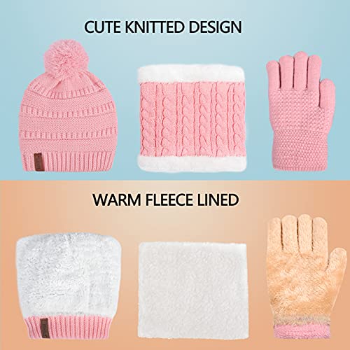 Winter Beanie Set (Girls, 6-10 years)