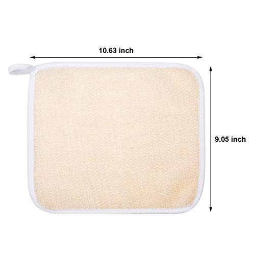 5-Piece Exfoliating Face and Body Wash Cloths Towel