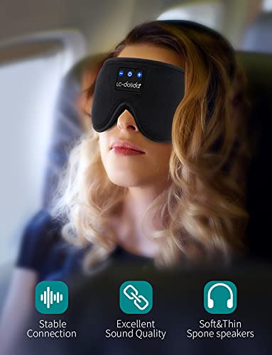LC-dolida Sleep Headphones with Bluetooth Wireless Music Eye Mask