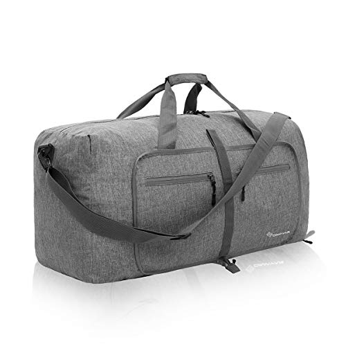 Duffel Bag 65L Packable Duffle Bag with Shoes Compartment Unisex Travel Bag Water-Resistant Duffle Bag
