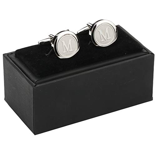 Stainless Steel Initial Cufflinks