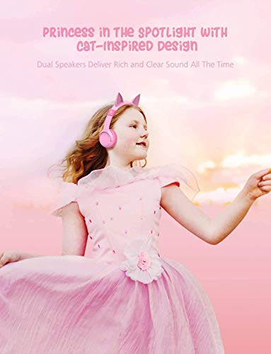 iCleverCat Ear Kids Headphones with Mic
