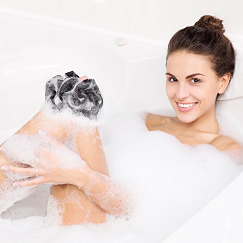 Easymoo Bath Loofahs Sponge Shower Pouf