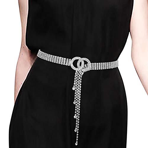 Crystal Rhinestone Waistband Belt for Women