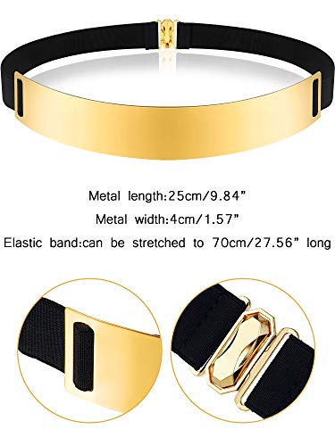 Gold Metal Waist Belts for Women (Multicolored)
