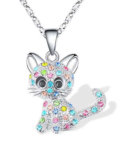 Kitty Cat Pendant Necklace for Girls