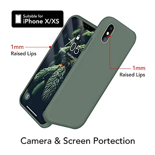 OUXUL Liquid Silicone Gel Rubber Case for iPhone X/Xs