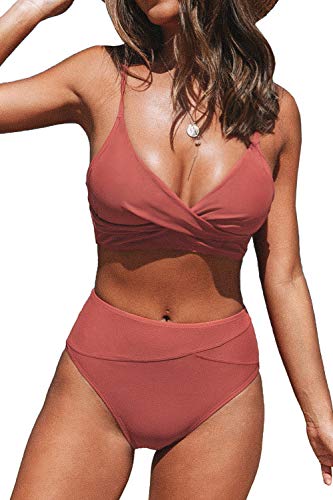CUPSHE Twist High Waist Bikini Set