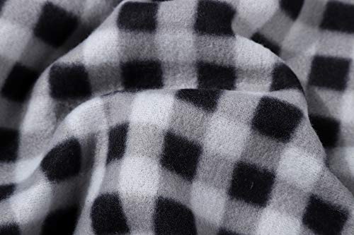 Gioberti Kids' Cardigan Sweater with Flannel Lining, Black