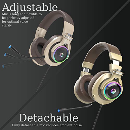 HP USB PC Gaming Headset with Microphone. 7.1 Surround Sound, RGB LED Lighting