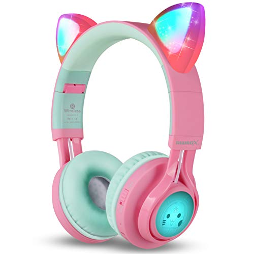 Riwbox Cat Ear Bluetooth Headphone