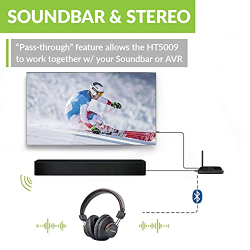 Avantree HT5009 TV Bluetooth Wireless Headphones