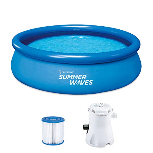 Summer Waves 10ft Inflatable Above Ground Pool Set