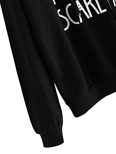 SweatyRocks Letter Hoodie Sweatshirt