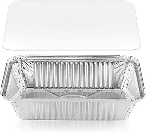 DecorRack Aluminum Pans with Flat Board Lids (14 Pack)