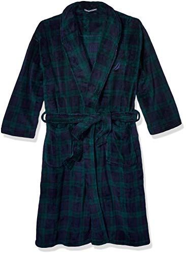 Nautica Navy Men's Plush Robe
