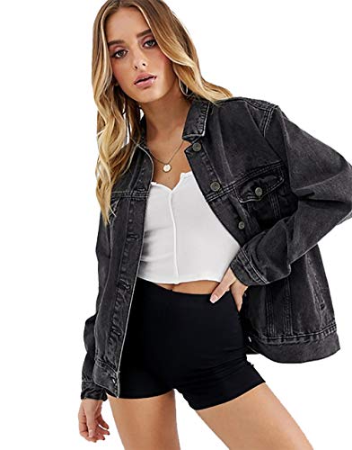 Cantonwalker Oversize Vintage Washed Denim Jacket
