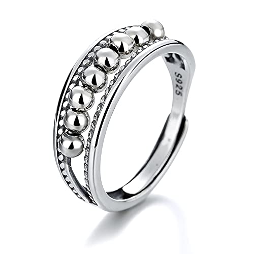 Silver Anti Anxiety Spinner Ring