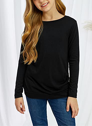 Blibea Girls Black Long Sleeve Tunic Top - Size 10-11
