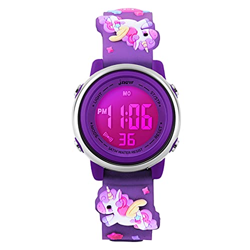 3D Cartoon Digital Waterproof Watch (Girls, Ages 3-12)