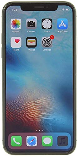 Apple iPhone X, US Version,  64GB, Unlocked (Renewed)