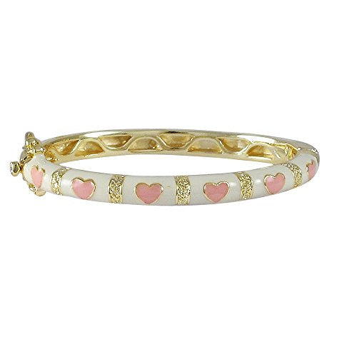 Gold Hearts Girls Bangle
