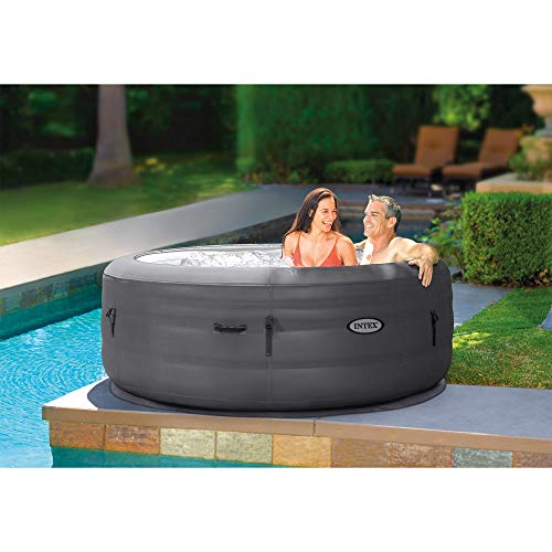 Intex 4-Person Inflatable Hot Tub with Bubble Jets and Cover