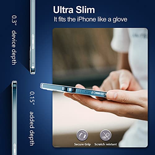 Temdan Clear Shockproof Case for iPhone 12/12 Pro