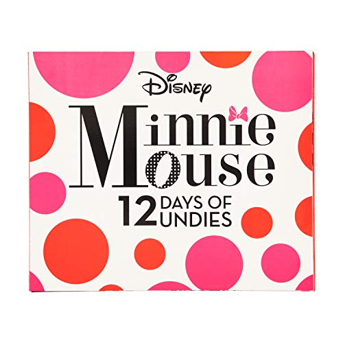 Disney Toddler Minnie or Mickey Mouse '12 Days Un-Boxing' Gift Box Panties (12-Pack, 2/3T)