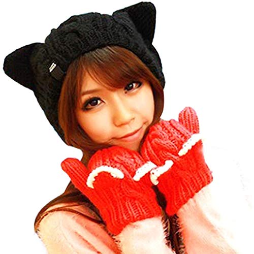 Cat Ear Knitted Beanie