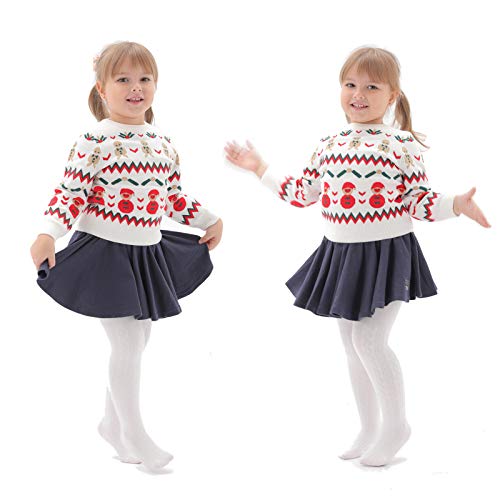 Epeius Little Girl Seamless Knit Tights 4-Pack