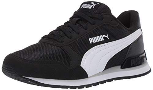 PUMA ST Runner Hook and Loop Sneaker (Black/White/Grey)