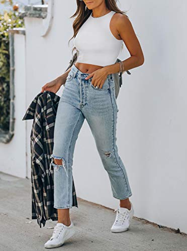 High Neck Cropped Tank Top