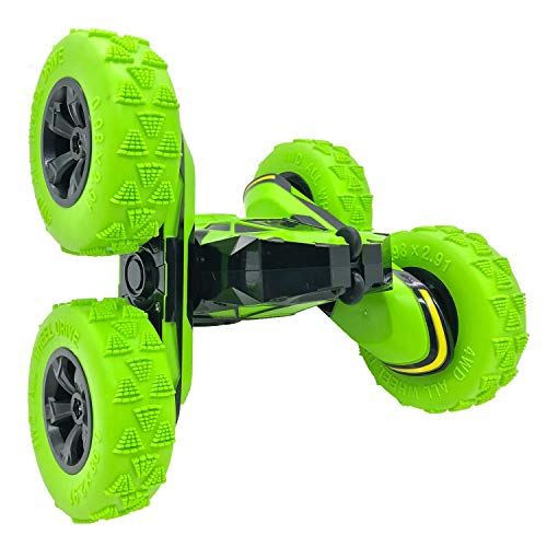 Threeking RC Cars Stunt car Remote Control Car Double Sided 360° Flips Rotating 4WD Outdoor Indoor car Toy Present Gift for Boys/Girls Ages 6+