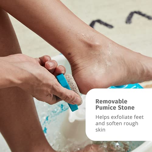 HoMedics Bubble Mate Foot Spa, Toe Touch Controlled Foot Bath with Removable Pumice Stone