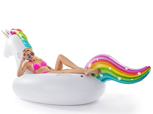 Jasonwell Inflatable Giant Unicorn Swimming Float