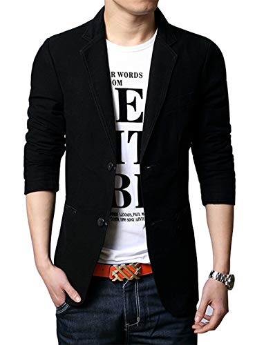 Slim Fit Cotton Blazer for Men