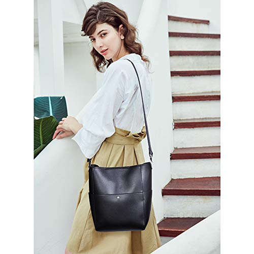 BROMEN Designer Vegan Leather Bucket Purse