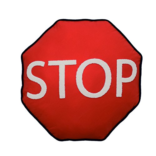 WAVERLY Under Construction Stop Sign Pillow, 16