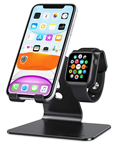 2-in-1 Desktop Stand for iPhone and Apple Watch - OMOTON Apple Watch Stand