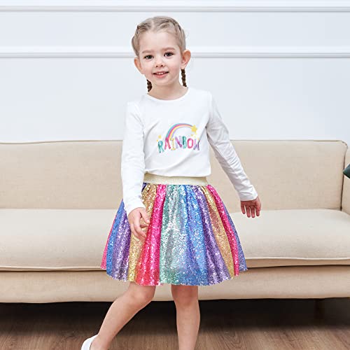 Rainbow Unicorn Sequin Tutu for Girls