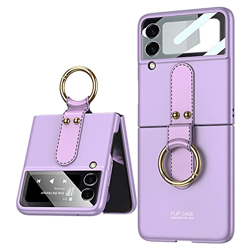 DOOTOO Ultra Thin Protective Case with Ring for Samsung Galaxy Z Flip 3