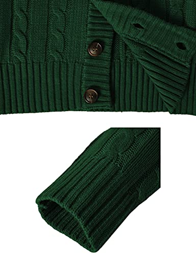 Stand Neck Button Cardigan Sweater