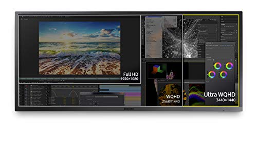 SAMSUNG 34-Inch SJ55W Ultrawide Gaming Monitor (LS34J550WQNXZA)