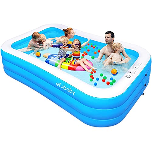 Efubaby Inflatable Swimming Pool for Kids and Family, 120