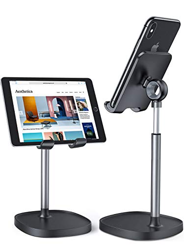 LISEN Cell Phone Stand, Angle Height Adjustable Phone Stand for Desk, Phone Holder Stand