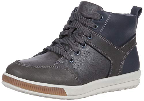 Deer Stags Boy's Landry Memory Foam High Top Sneaker Boot, Grey/Navy